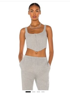 LPA Grey Corset Top